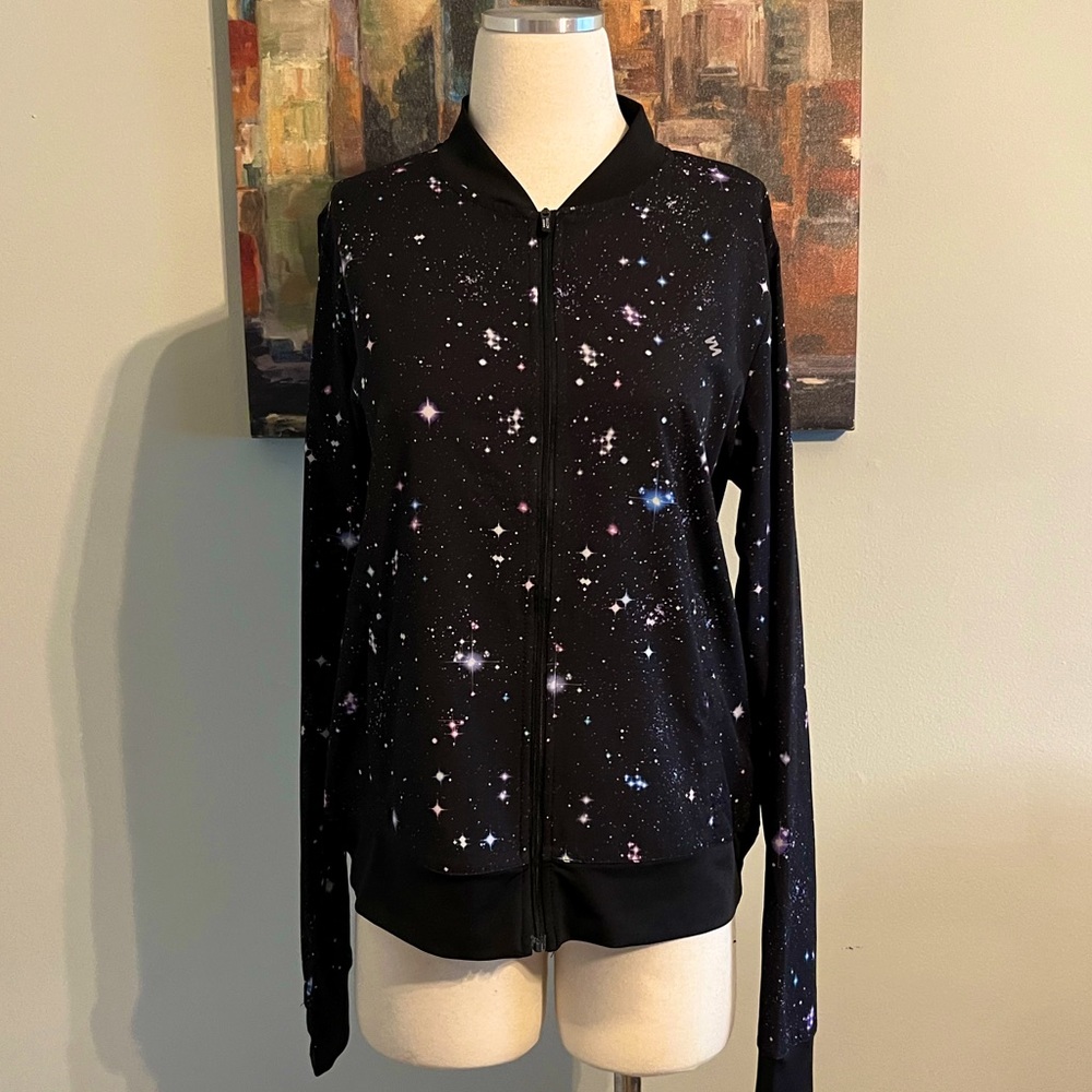 NICOLE MILLER Athletic Star Windbreaker Jacket